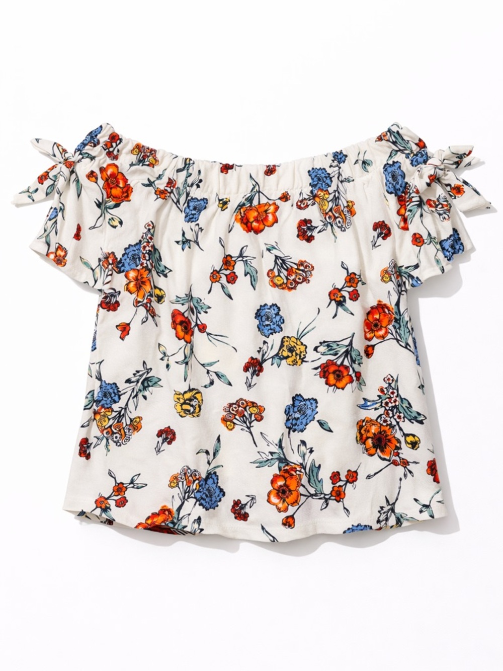 Floral Print Off-Shoulder Blouse